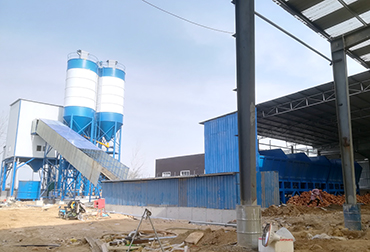 HZS240混凝土搅拌站(图1) 菏泽240混凝土搅拌站